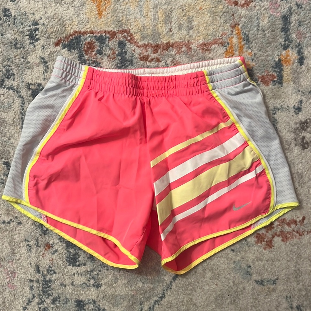 Nike Dri Fit Pink Striped Runnign Shorts XS
